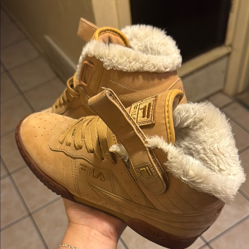 Fila Women’s Tan High-Top Sneakers